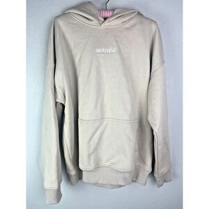 Entrata Breakaway 25 LuxHoodie Sz L Cream Pullover Sweatshirt Unisex Soft Cozy